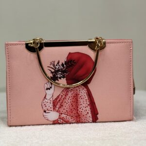 Hijab Girl Red Canvas Tote Bag